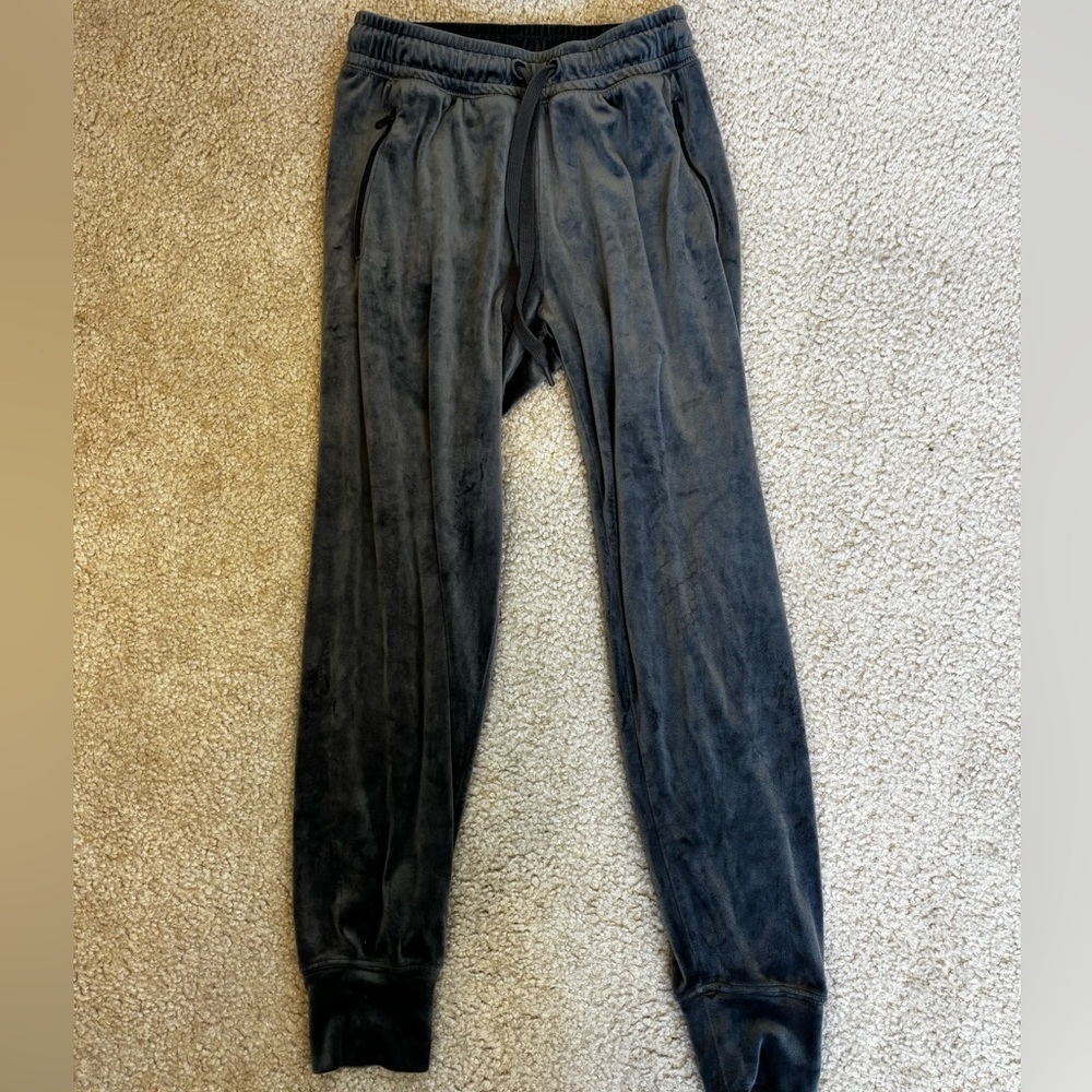 Offline by aerie Velour Gray Jogger Sweatpants Size Small